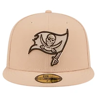 Casquette ajustée 59FIFTY pour homme New Era Tan Tampa Bay Buccaneers Candied Pecan