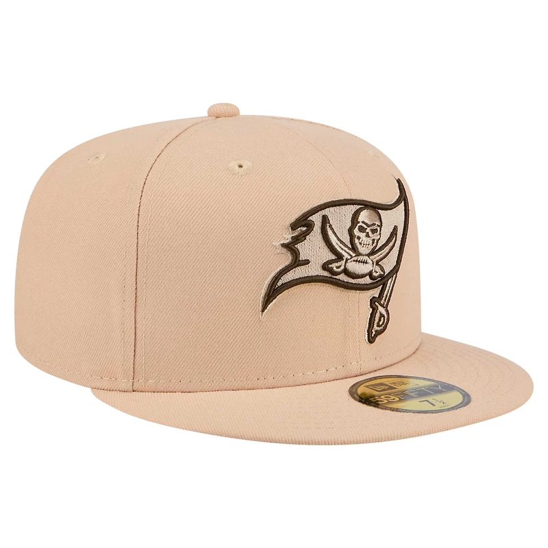 Casquette ajustée 59FIFTY pour homme New Era Tan Tampa Bay Buccaneers Candied Pecan