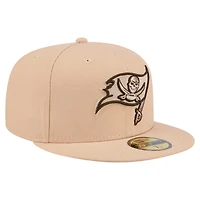 Men's New Era Tan Tampa Bay Buccaneers Candied Pecan 59FIFTY Fitted Hat