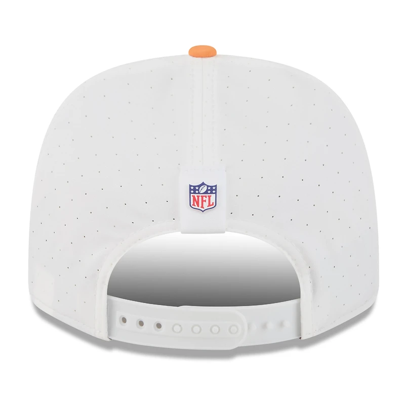 Men's New Era  White/Orange Tampa Bay Buccaneers 2025 NFL Training Camp Throwback Logo 9SEVENTY Adjustable Hat
