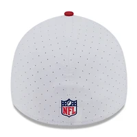 Casquette New Era 39THIRTY Flex blanche/rouge pour homme