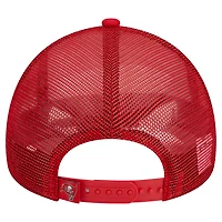 Casquette réglable 9FORTY Stacked A-Frame Trucker New Era pour hommes, blanc/rouge, Tampa Bay Buccaneers