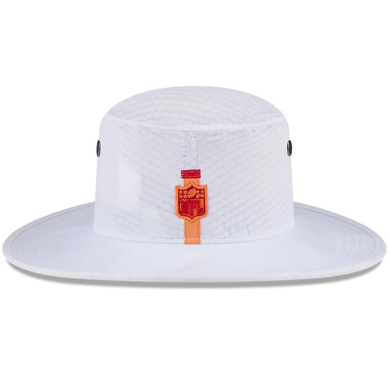 Men's New Era White Tampa Bay Buccaneers 2024 NFL Training Camp Panama Bucket Hat