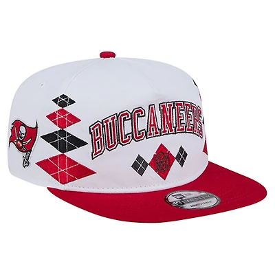 Men's New Era  White Tampa Bay Buccaneers Argyle 19TWENTY Adjustable Hat