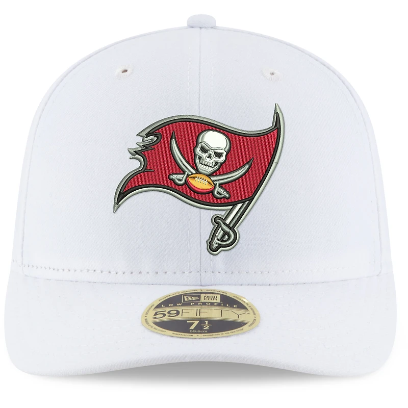 Casquette ajustée 59FIFTY pour homme Tampa Bay Buccaneers Omaha Low Profile New Era blanche