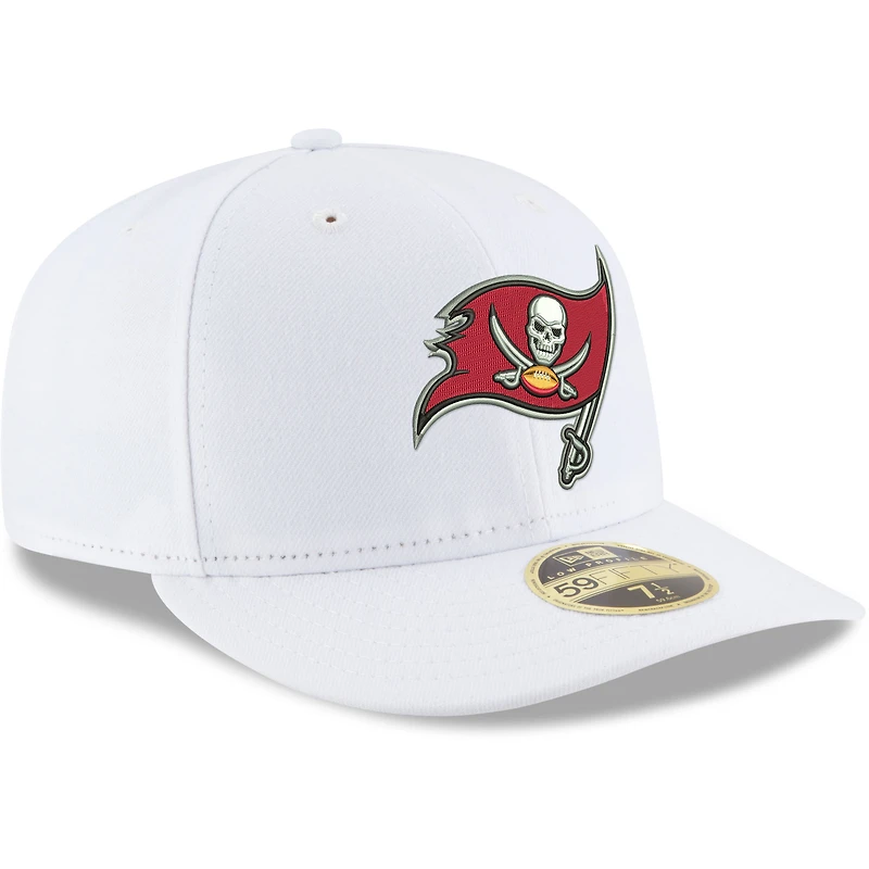 Casquette ajustée 59FIFTY pour homme Tampa Bay Buccaneers Omaha Low Profile New Era blanche