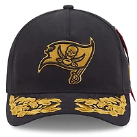 Men's New Era x Alpha Industries  Black Tampa Bay Buccaneers A-Frame 9FORTY Adjustable Hat
