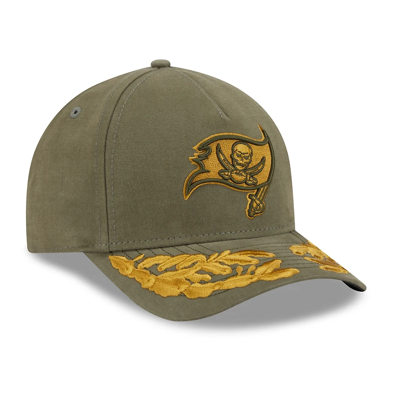 Men's New Era x Alpha Industries Olive Tampa Bay Buccaneers A-Frame 9FORTY Adjustable Hat