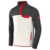 Men's NFL x Darius Rucker Collection by Fanatics Pewter/Cream Tampa Bay Buccaneers Micro Fleece Quarter-Snap Jacket