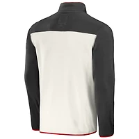Men's NFL x Darius Rucker Collection by Fanatics Pewter/Cream Tampa Bay Buccaneers Micro Fleece Quarter-Snap Jacket