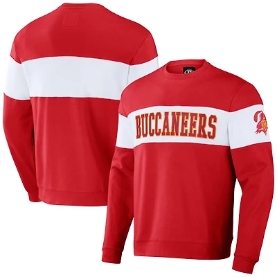 Sweat-shirt NFL x Darius Rucker pour homme, collection Fanatics, rouge, couleur de l'équipe des Tampa Bay Buccaneers et blanc