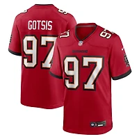 Men's Nike Adam Gotsis  Red Tampa Bay Buccaneers Team Game Jersey