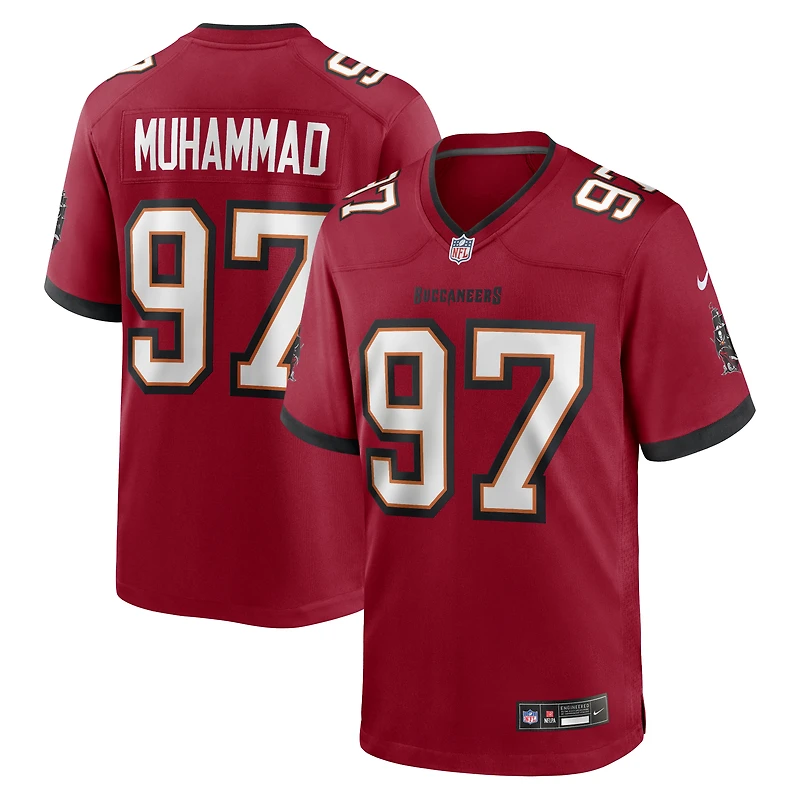 Maillot de match Nike Al-Quadin Muhammad rouge des Buccaneers Tampa Bay pour homme