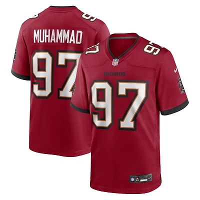 Men's Nike Al-Quadin Muhammad Red Tampa Bay Buccaneers Team Game Jersey