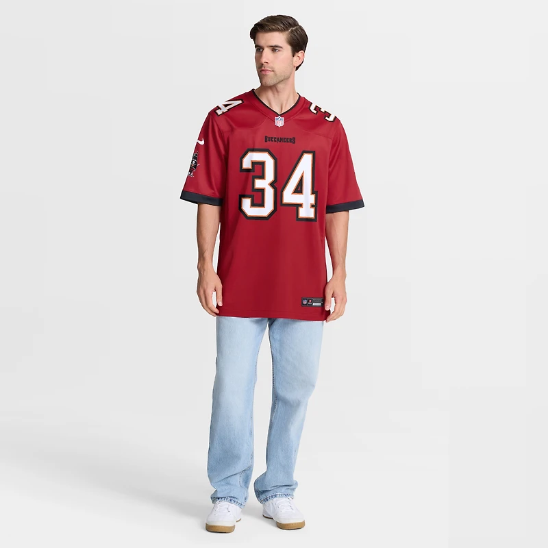 Men's Nike Alex Anzalone Red Tampa Bay Buccaneers Team Game Jersey