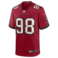Men's Nike Anthony Nelson Red Tampa Bay Buccaneers Game Jersey
