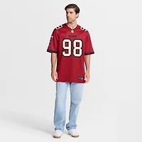 Maillot de match Nike Anthony Nelson pour hommes, rouge, Tampa Bay Buccaneers