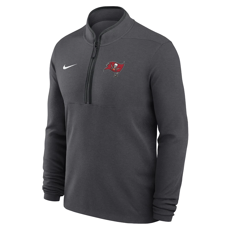 Men's Nike Anthracite Tampa Bay Buccaneers Lightweight Victory Dri-FIT Half-Zip Pullover