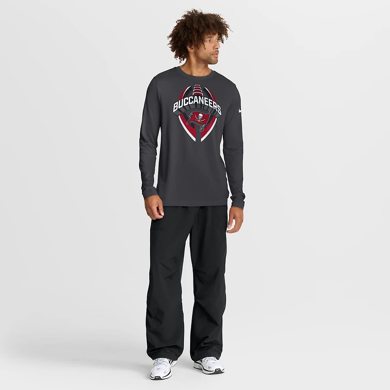 T-shirt Nike Primetime Legend Icon Performance à manches longues pour homme, anthracite
