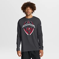 Men's Nike Anthracite Tampa Bay Buccaneers Primetime Legend Icon Performance Long Sleeve T-Shirt