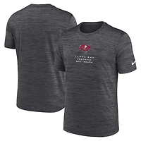 T-shirt Nike Dri-FIT Velocity Ball Carrier anthracite pour homme des Tampa Bay Buccaneers