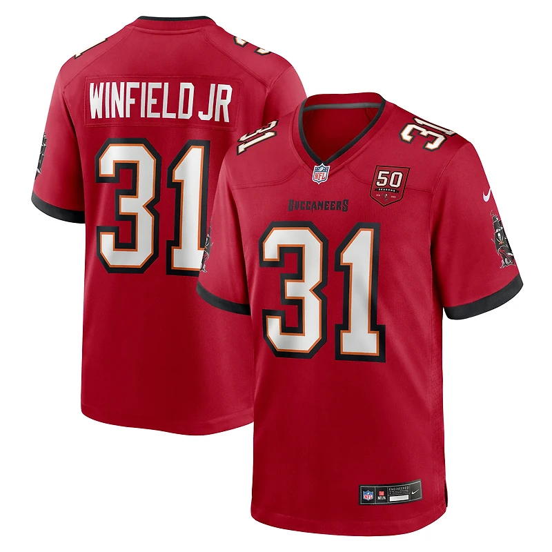 Men's Nike Antoine Winfield Jr. Red Tampa Bay Buccaneers 50th Season Team Game Jersey