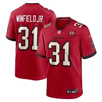 Men's Nike Antoine Winfield Jr. Red Tampa Bay Buccaneers 50th Season Team Game Jersey