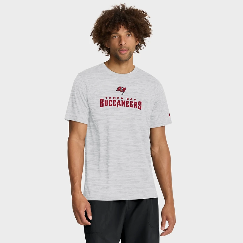 Men's Nike Ash Tampa Bay Buccaneers Velocity Endurance Run Dri-FIT T-Shirt