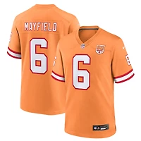 Men's Nike Baker Mayfield Creamsicle  Tampa Bay Buccaneers 50th Season Game Jersey
