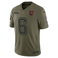Men's Nike Baker Mayfield Olive Tampa Bay Buccaneers 2025 Salute to Service Limited Jersey