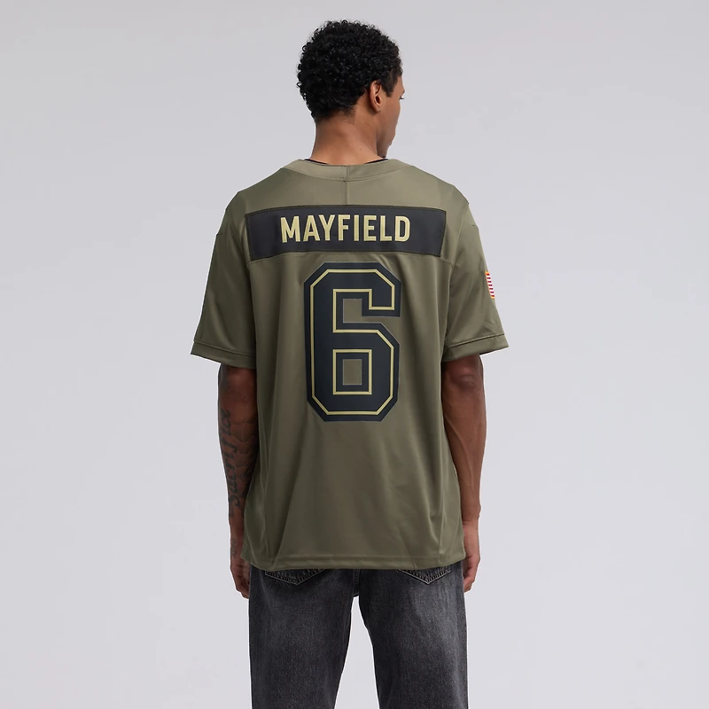 Men's Nike Baker Mayfield Olive Tampa Bay Buccaneers 2025 Salute to Service Limited Jersey