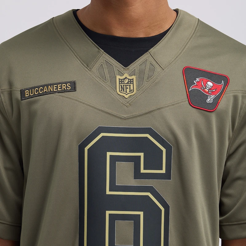 Men's Nike Baker Mayfield Olive Tampa Bay Buccaneers 2025 Salute to Service Limited Jersey