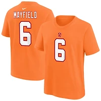 T-shirt Nike Baker Mayfield orange pour homme avec nom et numéro de joueur des Tampa Bay Buccaneers