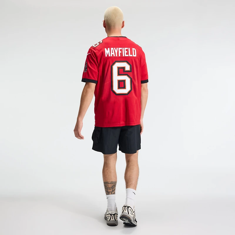 Maillot Nike Baker Mayfield rouge Tampa Bay Buccaneers Vapor Untouchable Limited pour homme