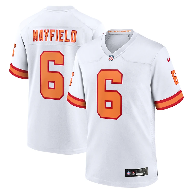 Men's Nike Baker Mayfield White '76 Tampa Bay Buccaneers Player Game Jersey