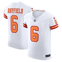 Maillot Nike Baker Mayfield blanc des Buccaneers de Tampa Bay, modèle « The '76 », Vapor F.U.S.E. Elite pour homme