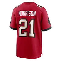 Maillot Nike Benjamin Morrison rouge des Buccaneers de Tampa Bay pour homme