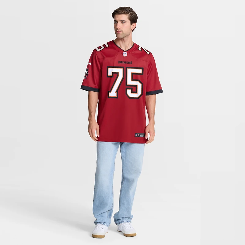 Maillot de match Nike Billy Schrauth rouge des Buccaneers Tampa Bay pour homme