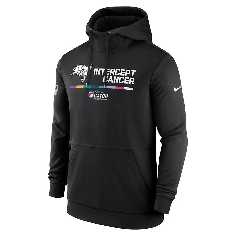 Chandail à capuchon Therma Performance pour homme Nike Tampa Bay Buccaneers 2022 NFL Crucial Catch - Noir