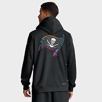Sweat à capuche Nike noir Tampa Bay Buccaneers NFL Crucial Catch 2025 pour homme, édition Standard Dri-FIT