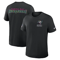 T-shirt Nike noir Tampa Bay Buccaneers 2025 Crucial Catch Tri-Blend Dri-FIT pour homme