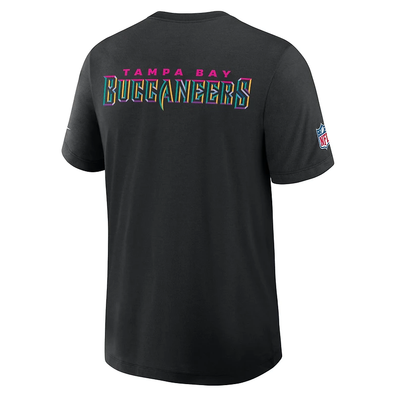 T-shirt Nike noir Tampa Bay Buccaneers 2025 Crucial Catch Tri-Blend Dri-FIT pour homme