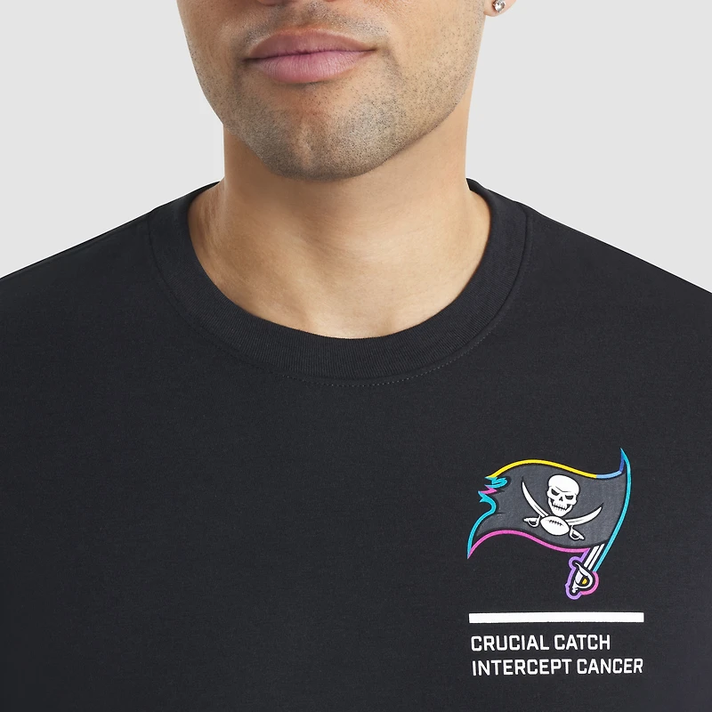 T-shirt Nike noir Tampa Bay Buccaneers 2025 Crucial Catch Tri-Blend Dri-FIT pour homme