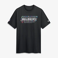 T-shirt Nike noir pour homme Tampa Bay Buccaneers 2026 NFL Crucial Catch Tri-Blend Dri-FIT