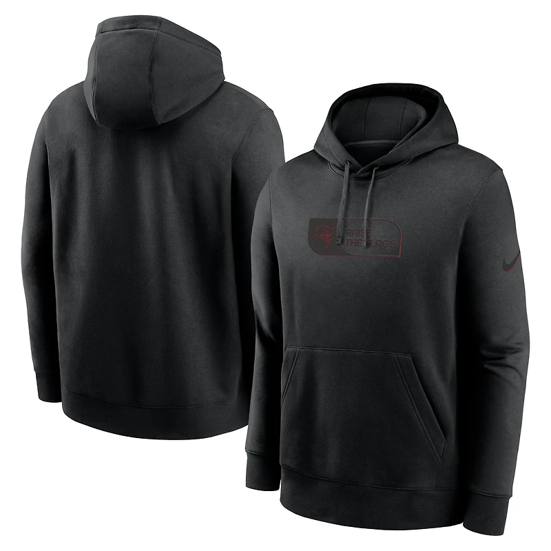 Sweat à capuche Nike noir pour homme des Tampa Bay Buccaneers Edge Pack French Terry Club