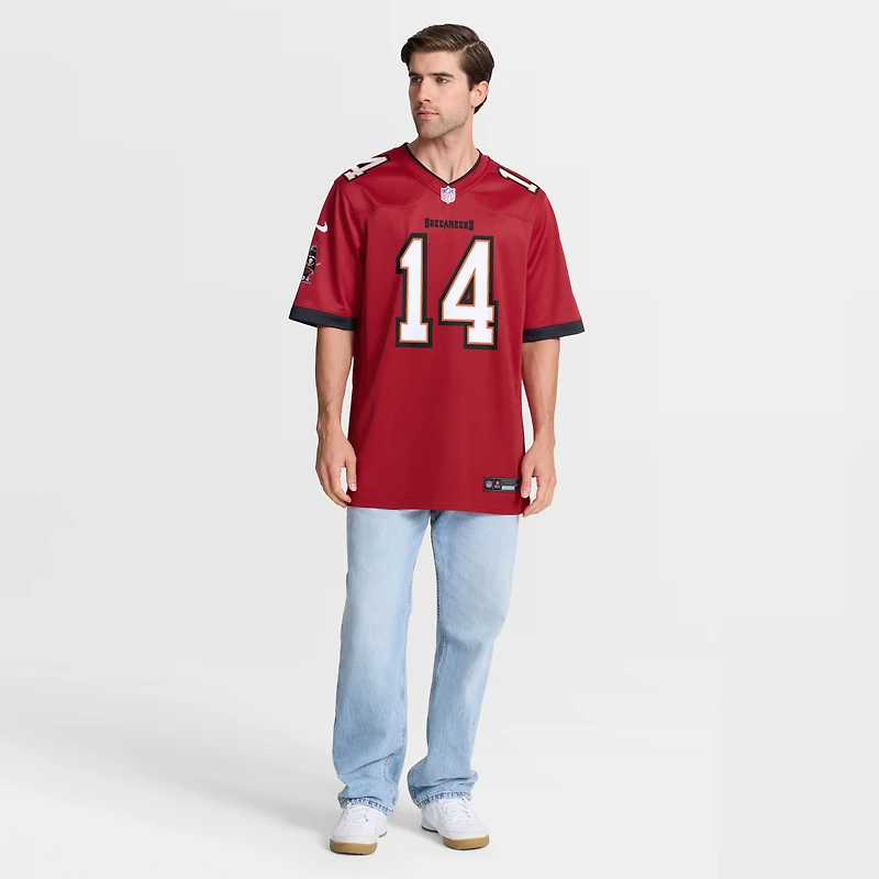 Maillot de joueur retraité Nike Brad Johnson des Tampa Bay Buccaneers pour hommes, rouge