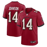 Maillot de joueur retraité Nike Brad Johnson des Tampa Bay Buccaneers pour hommes, rouge