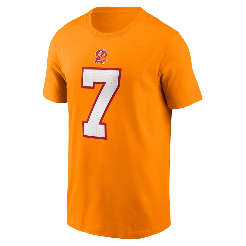 Men's Nike Bucky Irving Orange Tampa Bay Buccaneers Player Name & Number T-Shirt