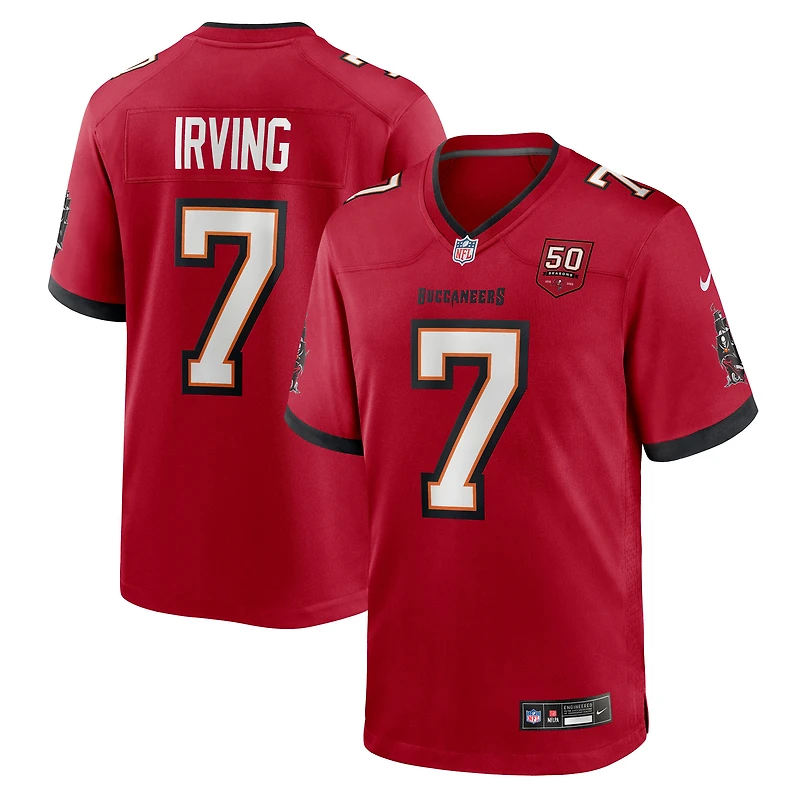 Men's Nike Bucky Irving Red Tampa Bay Buccaneers 50th Season Team Game Jersey