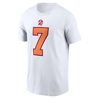 T-shirt Nike Bucky Irving blanc '76 pour homme, nom et numéro alternatifs de la 50e saison des Tampa Bay Buccaneers